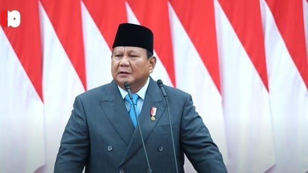 Prabowo Subianto saat sedang berpidato Dalam Penyampaian RUU APBN 2026 dan Nota Keuangan di Senayan, Jakarta pada Jumat (15/8/2025) (Foto: Presiden Prabowo Subianto / dok. YouTube Setpres)