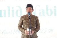 Wali Kota Bengkulu, Dedy Wahyudi, saat acara peringatan Maulid Nabi Muhammad SAW, Kamis (4/9/25) (foto: Awang Konaevinarasidemokrasi.com/)