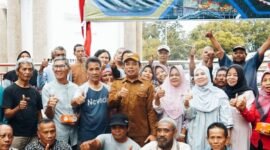  Walikota Bengkulu Dedy Wahyudi saat peresmian pembangunan (ground breaking) Pasar Baru Koto 1 pada Senin (8/9/25).(foto: Awang Konaevinarasidemokrasi.com/)