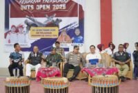 Kejuaraan Taekwondo Buts Open 2025 yang resmi dibuka di Gedung Olahraga (GOR) Perjuangan, Desa Pagar Ruyung, Kecamatan Arma Jaya, Jumat (10/10/25).(foto: Tommy Agung Raharjonarasidemokrasi.com/)