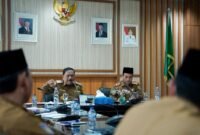 Wakil Gubernur Bengkulu, Mian, saat memimpin Rapat Tim Evaluasi dan Pengawasan Realisasi Anggaran (TEPRA) Triwulan III Tahun 2025 di Kantor Gubernur Bengkulu, Senin (13/10/25).(foto: Ardiyantonarasidemokrasi.com/)