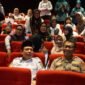 Wali Kota Bengkulu Dedy Wahyudi bersama Kapolresta Bengkulu Kombes Pol Sudarno, saat kegiatan Sosialisasi Penguatan Pendidikan Karakter yang dirangkaikan dengan pemutaran film bertema cyberbullying di Mega Mall Kota Bengkulu, Rabu (15/10/25). (foto: Awang Konaevi/ narasidemokrasi.com/)