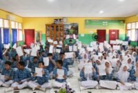 kegiatan Roadshow Sekolah Energi Bersih yang digelar pada Kamis (2/10), dihadiri lebih dari 150 siswa.(foto: dok Kanopi Hijau Indonesia)