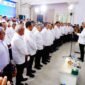 Pengurus Persatuan Wartawan Indonesia (PWI) Pusat periode 2025-2030 resmi dikukuhkan di Monumen Pers Solo, Jawa Tengah pada Sabtu (4/10/25).(foto: dok PWI Pusat)