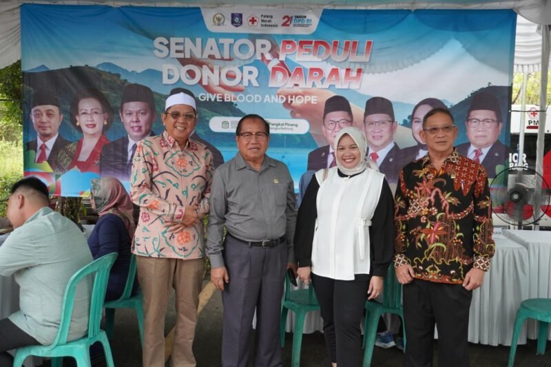 DPD RI gelar kegiatan sosial bertajuk Senator Peduli Donor Darah di Kantor DPD RI Provinsi Kepulauan Bangka Belitung (Babel), Jumat (3/10/25) (foto: dok DPD RI)