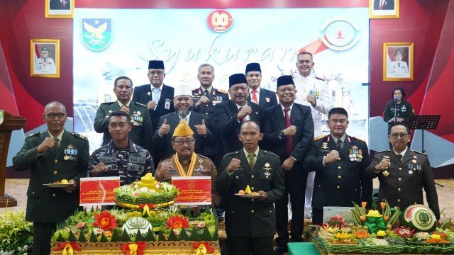 Korem 041/Gamas melanjutkan acara Syukuran bertempat di Balai Raya Semarak Bengkulu, Minggu (5/10/2025). (foto: dok istimewa)