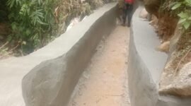 Penampakan pembangunan irigasi Oplah Non Rawah di Lebong, Senin (6/10/25)(foto: Aan Ade Putranarasidemokrasi.com/)