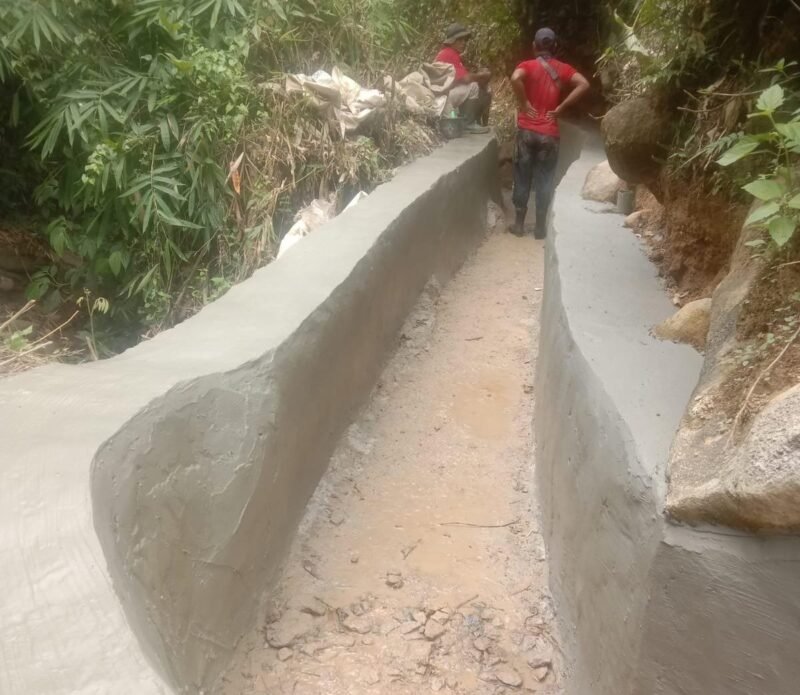Penampakan pembangunan irigasi Oplah Non Rawah di Lebong, Senin (6/10/25)(foto: Aan Ade Putranarasidemokrasi.com/)