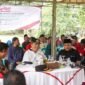 Wakil Bupati Seluma, Drs. H. Gustianto, bersama unsur Forkopimda Kabupaten Seluma, melakukan peletakan batu pertama pembangunan 80.000 gerai, pergudangan, dan sarana pendukung Koperasi Desa/Kelurahan Merah Putih di Desa Purbosari, Kecamatan Seluma Barat, pada Jumat (17/10/2025).(foto: dok Pemkab Seluma)