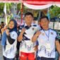 Atlet gulat Kota Lubuklinggau berhasil mengukir prestasi gemilang pada hari pertama Pekan Olahraga Provinsi (Porprov) Sumatera Selatan XV yang digelar di Gedung Serba Guna SMAN 1 Sekayu, Sabtu (18/10/25).(foto: Jepri Irwansyanarasidemokrasi.com/)