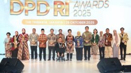 Dewan Perwakilan Daerah Republik Indonesia (DPD RI) menggelar ajang bergengsi DPD Award 2025 sebagai bentuk pengakuan nasional terhadap kontribusi tokoh-tokoh daerah yang berperan penting dalam pembangunan bangsa, Selasa (28/10/25).(foto: dok DPD RI)