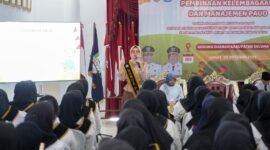 Bunda Pendidikan Anak Usia Dini (PAUD) Kabupaten Seluma, dr. Mega Ayu Variza Teddy Rahman, saat membuka kegiatan Sosialisasi dan Advokasi Peraturan Bupati tentang Penyelenggaraan PAUD di Gedung Daerah Serasan Seijoan, Jumat (3/10/25). (foto: Rifli Nopriansanarasidemokrasi.com/)