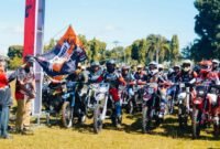 Ratusan rider dari berbagai daerah memadati kawasan Alun-alun Rajo Malim Paduko, Arga Makmur, Bengkulu Utara, Sabtu (4/10/25), (foto: Tommy Agung Raharjonarasidemokrasi.com/)