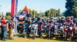 Ratusan rider dari berbagai daerah memadati kawasan Alun-alun Rajo Malim Paduko, Arga Makmur, Bengkulu Utara, Sabtu (4/10/25), (foto: Tommy Agung Raharjonarasidemokrasi.com/)