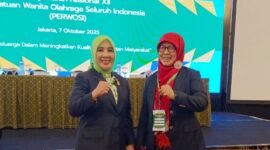 Ketua Perwosi Provinsi Bengkulu, Sefty Yuslinah, S.Sos., M.AP., saat menghadiri Musyawarah Nasional (Munas) XII Perwosi yang diselenggarakan di Jakarta, Rabu (8/10/25) (foto: dok Perwosi Provinsi Bengkulu)