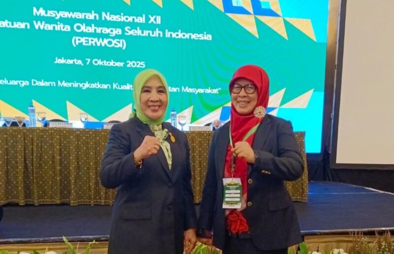 Ketua Perwosi Provinsi Bengkulu, Sefty Yuslinah, S.Sos., M.AP., saat menghadiri Musyawarah Nasional (Munas) XII Perwosi yang diselenggarakan di Jakarta, Rabu (8/10/25) (foto: dok Perwosi Provinsi Bengkulu)