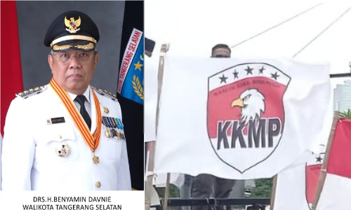 Koalisi Kawal Merah Putih (KKMP) menyoroti sejumlah polemik Walikota Tangerang Selatan (Tangsel) Benyamin Davnie (foto: dok istimewa)