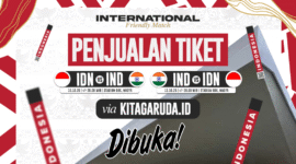 Banner penjualan tiket laga uji coba Timnas U-23 (foto: dok PSSI.org)