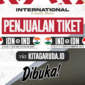 Banner penjualan tiket laga uji coba Timnas U-23 (foto: dok PSSI.org)
