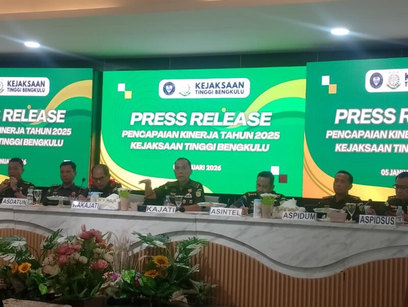 Kasus Mega Mall hingga tambang batu bara diungkap Kejati Bengkulu, kerugian negara ditaksir mencapai triliunan rupiah sepanjang 2025.