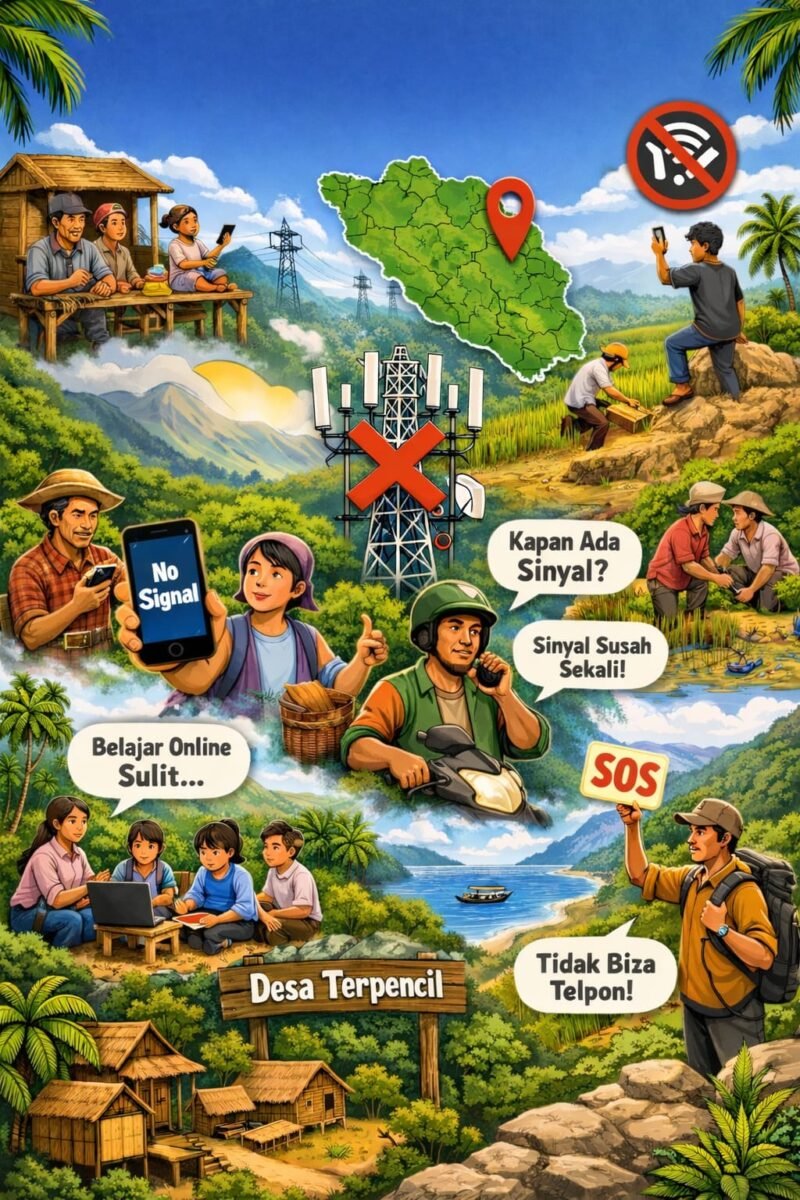 Sebanyak 41 desa di Bengkulu masih mengalami blankspot dan low signal akibat kondisi perkebunan dan pegunungan. Pemerintah fokus atasi wilayah tanpa jaringan di 2026.