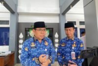 Khairil Anwar Asisten I Setda Provinsi Bengkulu sekaligus Plh Sekda, menyampaikan  Gubernur Bengkulu Helmi Hasan turun langsung ke Kabupaten Lebong (Rabu-08/04/2026 -- FOTO: Handi Pratama