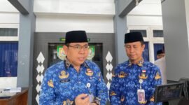 Khairil Anwar Asisten I Setda Provinsi Bengkulu sekaligus Plh Sekda, menyampaikan  Gubernur Bengkulu Helmi Hasan turun langsung ke Kabupaten Lebong (Rabu-08/04/2026 -- FOTO: Handi Pratama
