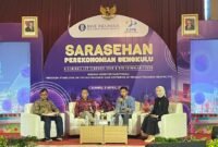 DIALOG: Deputi Kepala Perwakilan Bank Indonesia Provinsi Bengkulu, Muhammad Irfan Octama dlam dialog Sarasehan yang diselenggarkan pada Kamis 9 April 2026, menyatkan, tekanan geopolitik global berpotensi memperlambat ekonomi Bengkulu, meski inflasi tetap terkendali dan sektor unggulan masih bertahan.